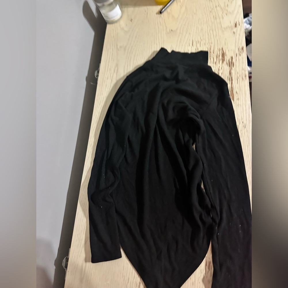 Black tunic body suit